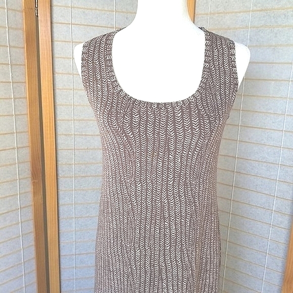Fresh Produce Brown Tank Maxi Dress Stretch Knit Size XS Made in USA - Picture 2 of 9